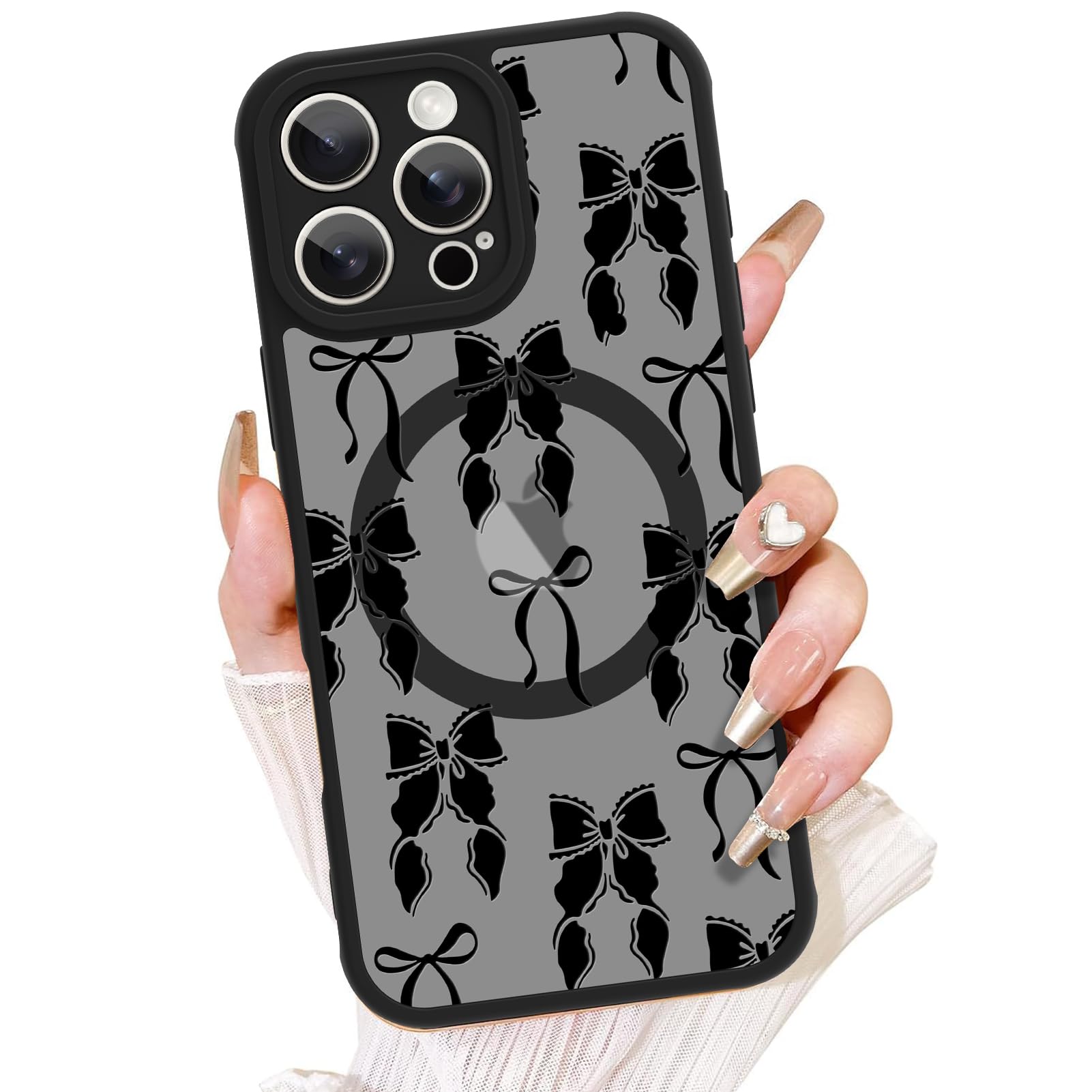 Capa De Telefone Aigomara Para Iphone 16 Pro Max Com Magsafe Black