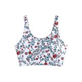 Blusa De Biquíni Zaful Acolchoada Boêmia Floral Para Mulheres