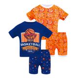Pijama Daughter Queen Boys Toddler Summer 100% Algodão 2t