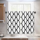 Cortinas Tier Melodieux Moroccan Fashion 29x36cm Esbranquiçado/preto