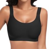 Sutiã Feminino Sem Fio Sinfla Sem Fio, Confortável, Preto