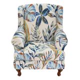 Capa De Cadeira Wingback Crfatop, Elastano Estampado Elástico, 2 Unidades
