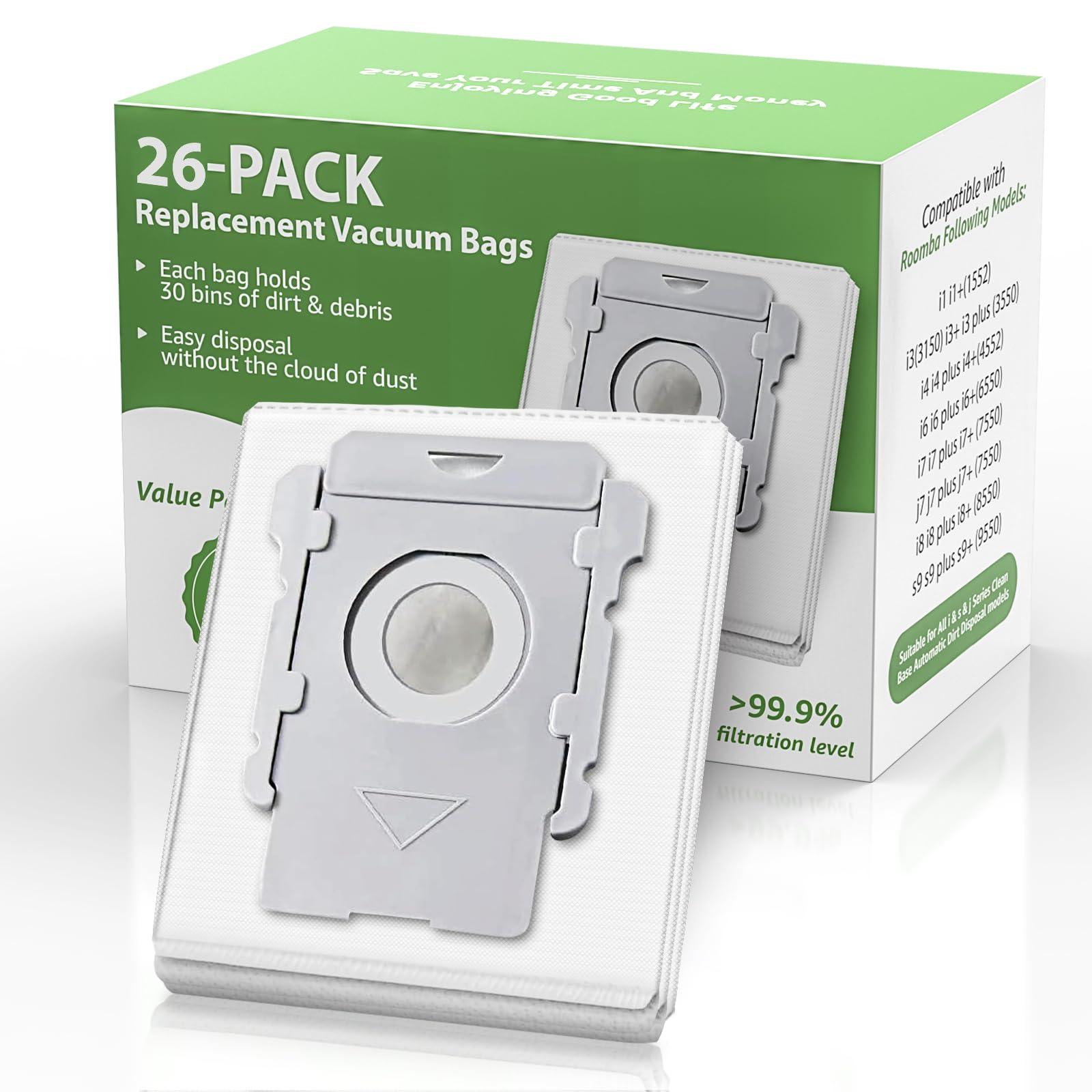 Sacos De Vácuo Gofwe Para Irobot Roomba I7, I7+, I7plus, I8, I8+