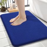 Tapete De Banho Memory Foam Olanly Thick 60x40cm Azul Royal