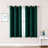 Cortinas De Janela Chrisdowa Small 127 Cm De Comprimento, Quarto Verde