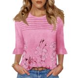 Blusa Túnica Blingfit Feminina Casual Com Babados E Blusa De Verão