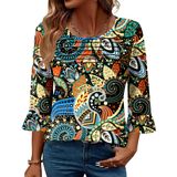 Camiseta Feminina Blingfit De Manga 3/4 Plus Size, 3gg