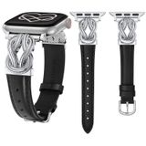 Watch Band Wearlizer Leather Para Apple Watch Feminino Preto