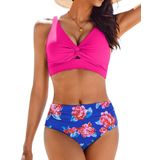 Conjunto De Biquíni Ai&#39;mage, Franzido, Cintura Alta, Maiô Feminino, Rosa