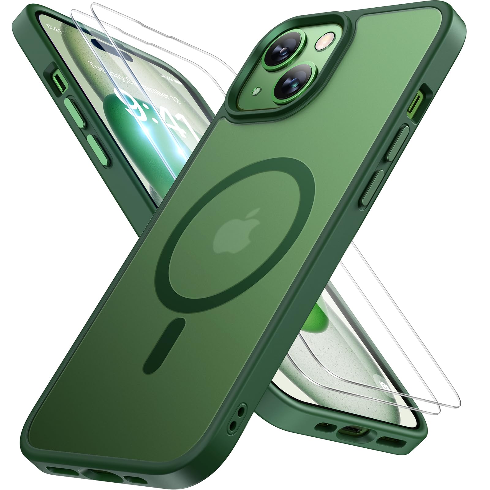 Capa De Telefone Miracase Magnetic Series Para Iphone 15 Plus