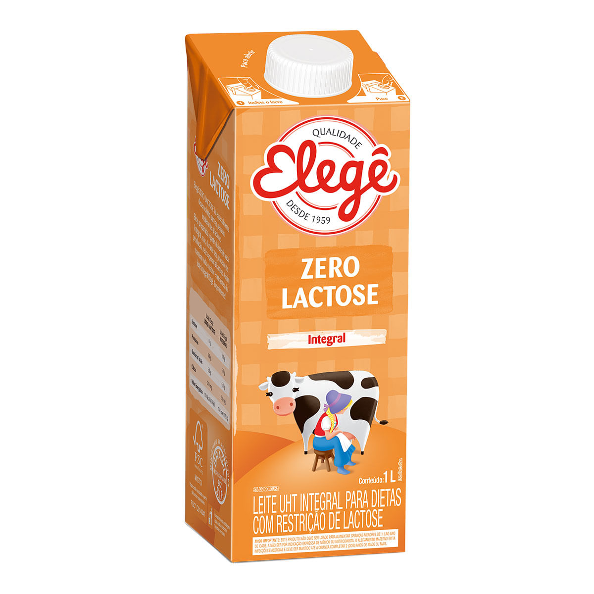 Leite Integral UHT Tipo A Elegê Zero Lactose 1 Litro é boa?