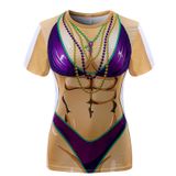 Camiseta Roseelf Mardi Gras Feminina De Biquíni Muscular