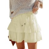 Shorts Woudery Flowy Para Mulheres, Boho, Babados, Saias Em Camadas