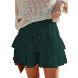 Shorts Woudery Flowy Para Mulheres, Boho, Babados, Saias Em Camadas