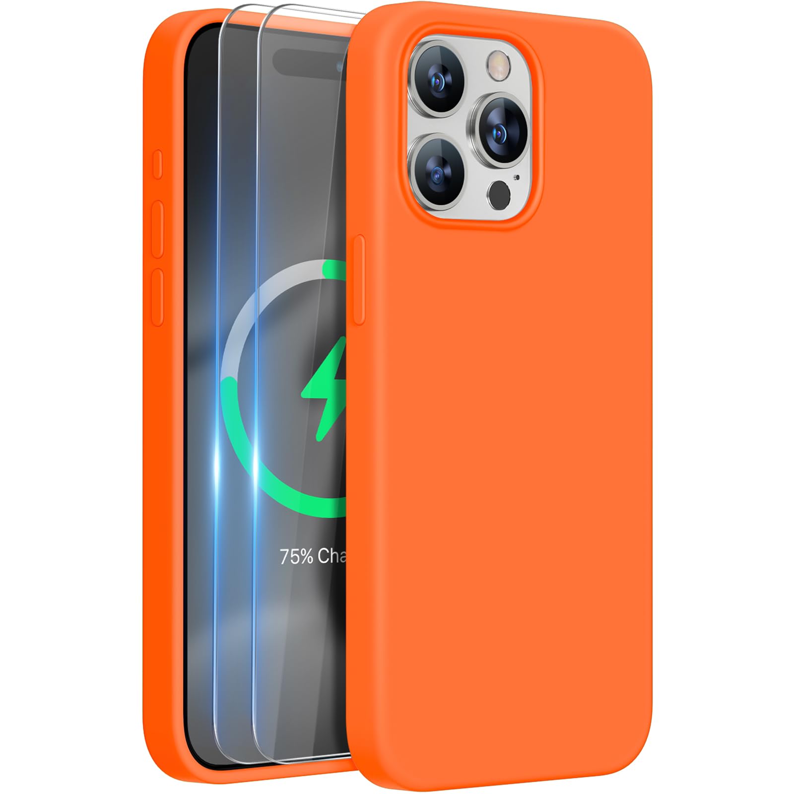 Capa De Telefone Miracase Para Iphone 15 Pro Max Com Protetores De Tela 2x