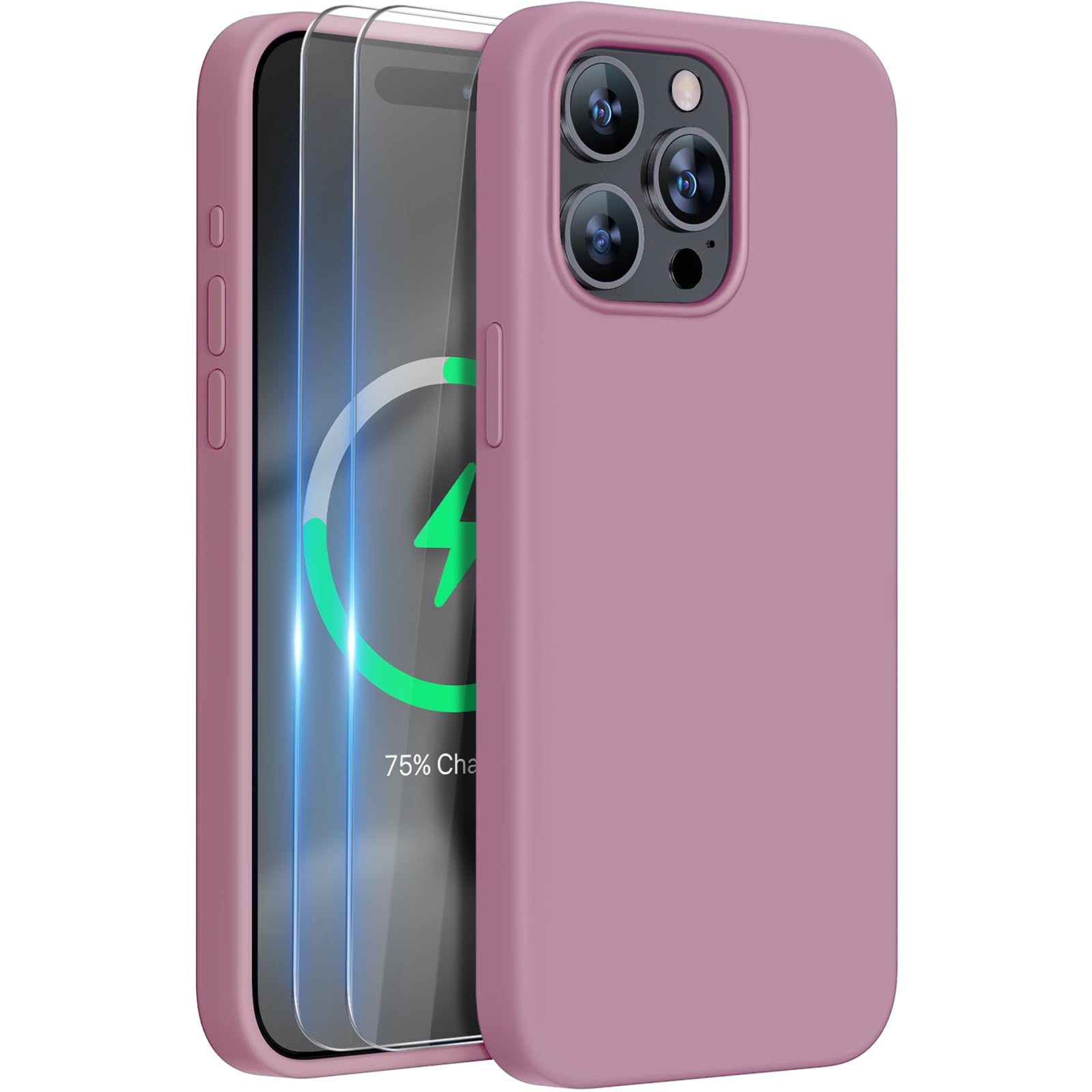 Capa De Telefone Miracase Para Iphone 15 Pro Max Com Protetores De Tela 2x