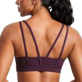 Sutiã Esportivo Crz Yoga Softness Mold Butterluxe Com Decote Em V Feminino