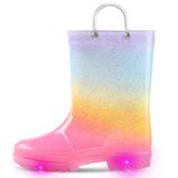 Botas De Chuva K Komforme Toddler Light Up Impermeáveis Para Crianças