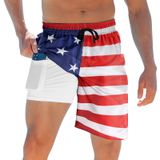 Calções De Banho Alisisisiser American Flag 4 De Julho, Masculinos