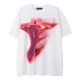 Camiseta Feminina Laixton Estampada Unissex De Algodão De Tamanho Grande