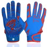Luvas De Futebol Kkvimuse Youth Sticky Para Meninos E Meninas Azuis