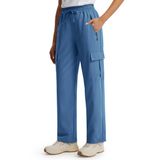 Calças Femininas Libin Para Caminhada Ao Ar Livre Cargo Blue Xxl