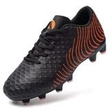 Chuteiras De Futebol Timarmtr Kids Youth Firm Ground Pretas E Laranjas