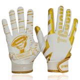 Luvas De Futebol Kkvimuse Youth Sticky Para Meninos E Meninas Brancas