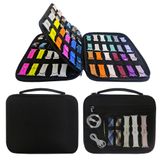 Bolsa De Armazenamento De Pulseiras De Relógio Mi Ya Mi Lai 48 Slots Preta