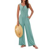 Macacão Grace Karin Rompers Para Mulheres, Verde Elegante, Tamanho M