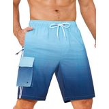 Calções De Banho Vogyal Quick Dry Para Homens, Azuis, Pequenos