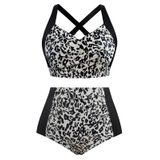 Roupa De Banho Feminina Hanna Nikole Push Up Com Decote Em V Leopard M