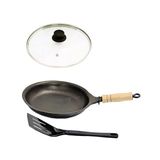 Frigideira Antiaderente Francesa De 24cm T/v Cabo E Espátula