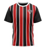 Camisa São Paulo Listrada Change Poliester Oficial Braziline - Preto - G