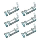 Kit 6 Trinco Ferrolho Para Portão Porteira Aço Zincado 180mm