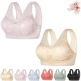 Sutiãs Ufunay Hatmeo Para Mulheres Idosas, Sutiã Ortopédico Feminino Antiflacidez Hatmeo, Sutiã Push-up Respirável (cinza+pele, 4gg (202-220 Lib