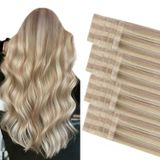 Fita Adesiva Em Extensões De Cabelo Cookayu Ash Blonde Platinum 40g 18in