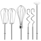 Conjunto De 6 Acessórios Para Batedeira Manual De Aço Inoxidável Kitchenaid