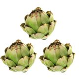 Alcachofra Artificial Wesappinc Para Decoração De Cozinha (pacote Com 3)