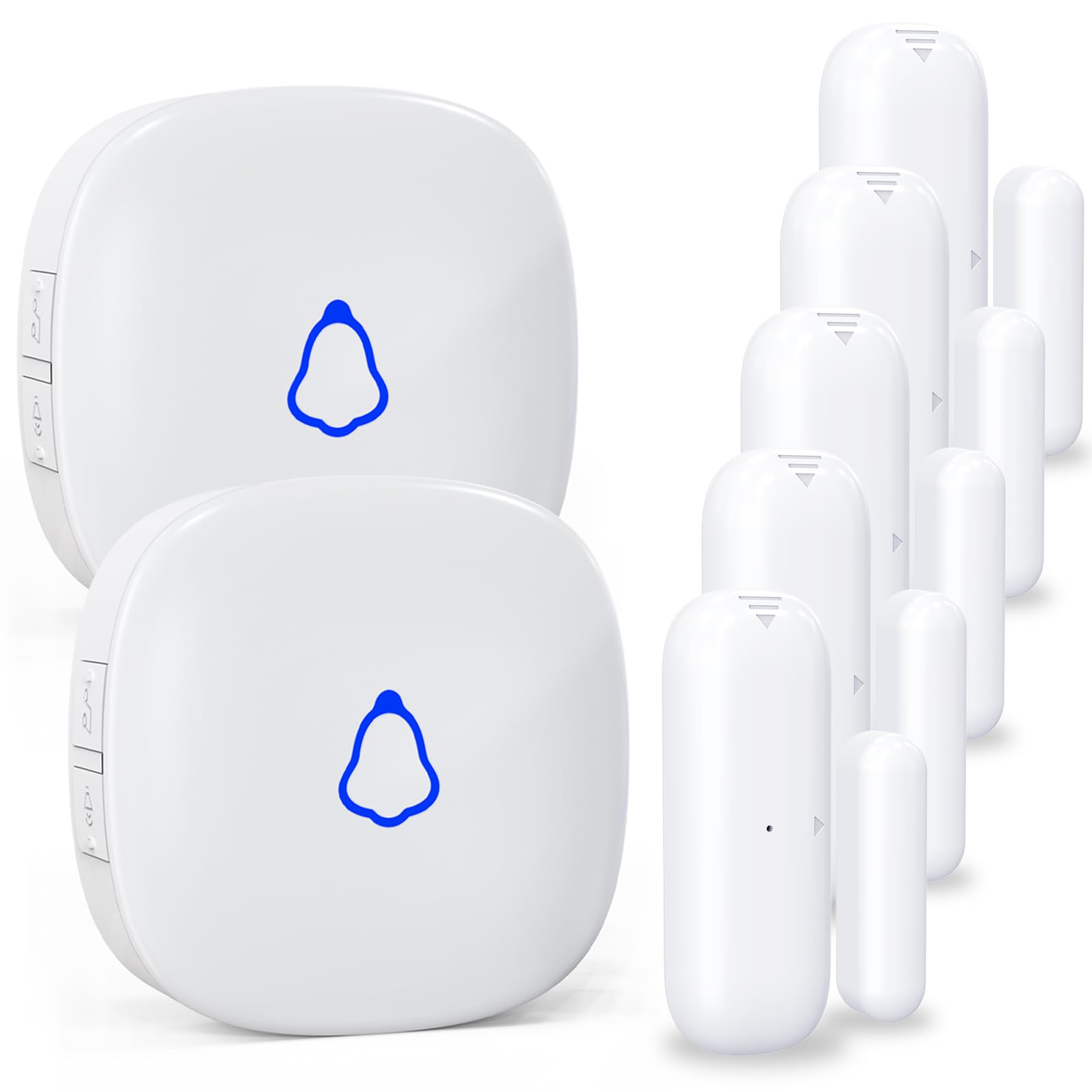 Carrilhão De Porta Sem Fio Metak Door Open Sensor Alarm Branco