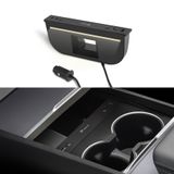 Carregador De Hub Usb Tparts Para Tesla Modelo 3/y Com Cabo Retrátil