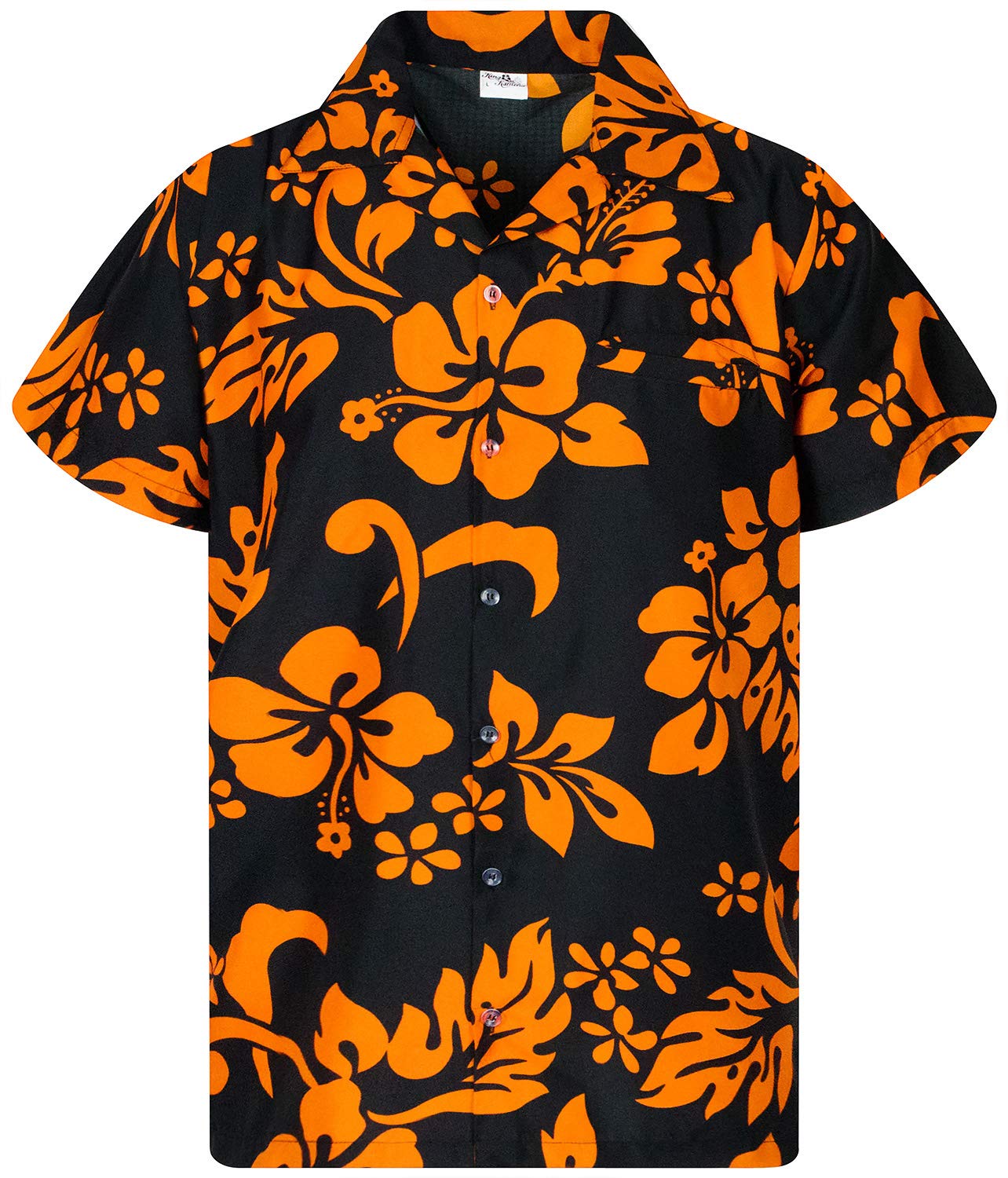 Camisa King Kameha Floral-vibes Hibiscus Print Hawaii Para Homem