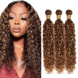 Pacotes De Cabelo Hrceyocr P4/27 Blonde Water Wave 50g 50cm 55cm 60cm