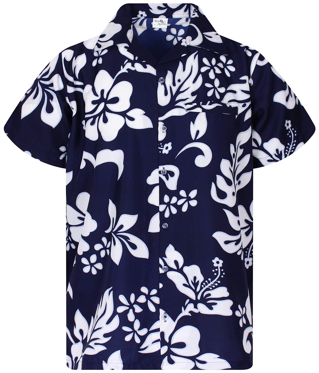 Camisa King Kameha Floral-vibes Hibiscus Print Hawaii Para Homem
