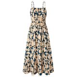 Vestido Longo Grace Karin Com Estampa Floral Sem Mangas Para Mulheres