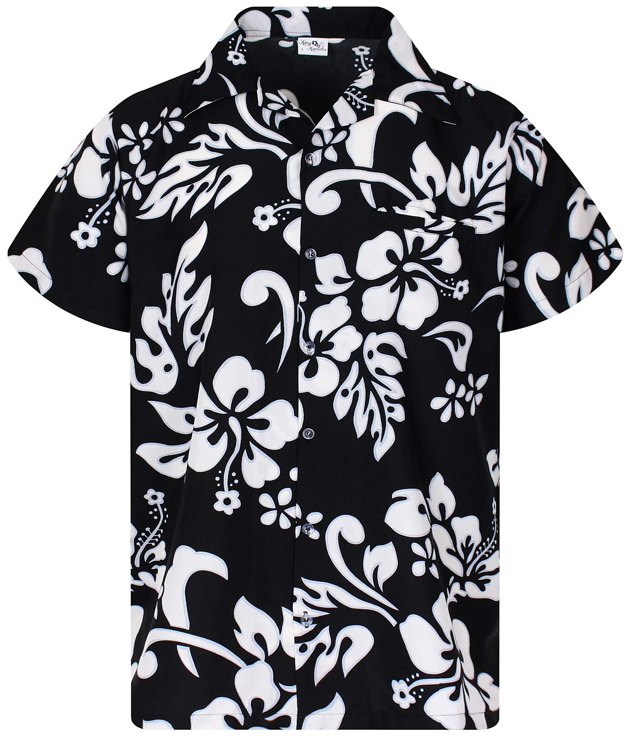 Camisa King Kameha Floral-vibes Hibiscus Print Hawaii Para Homem
