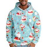 Suéter De Natal Com Capuz Masculino Vintage Com Estampa De Floco De Neve