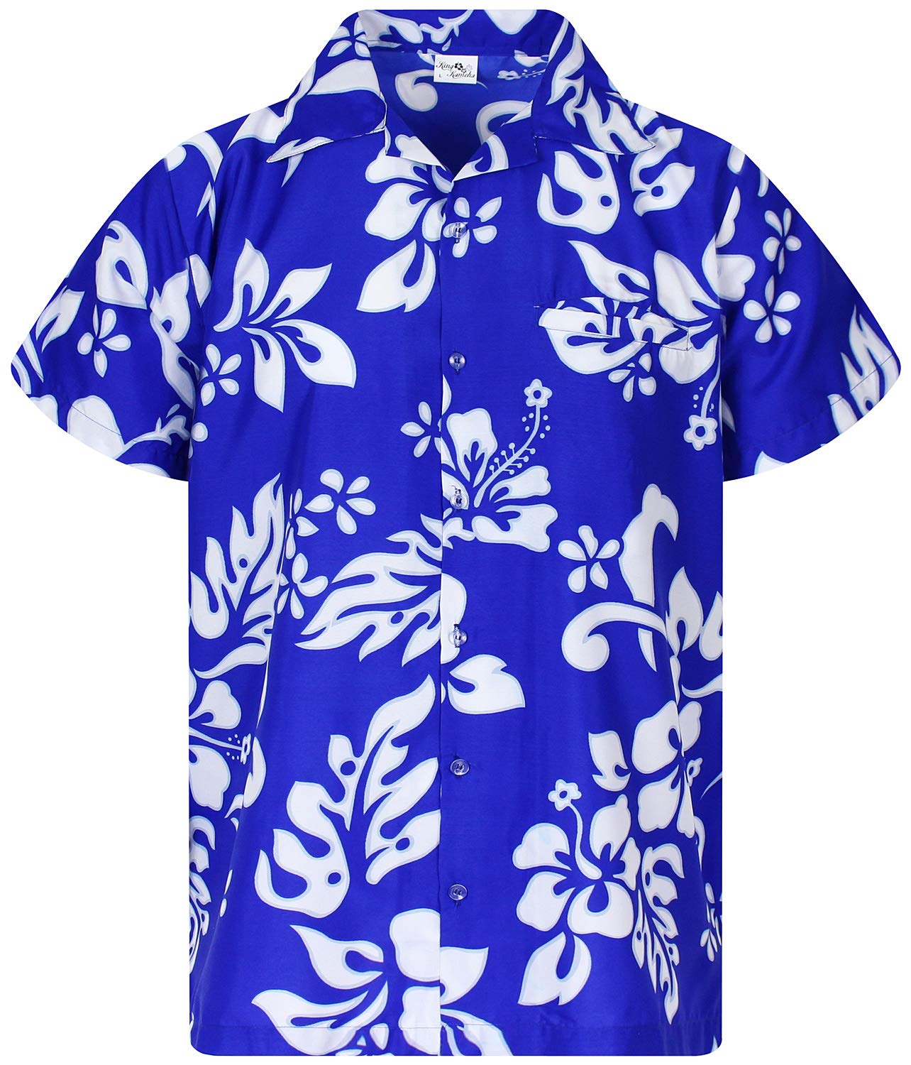 Camisa King Kameha Floral-vibes Hibiscus Print Hawaii Para Homem