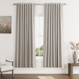 Conjunto De Cortinas Guken Apricot Blackout 183 Cm De Comprimento E 2 Painéis