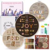 Kit De Bordado Etspil Find Your Joy Com 42 Pontos E Estampado